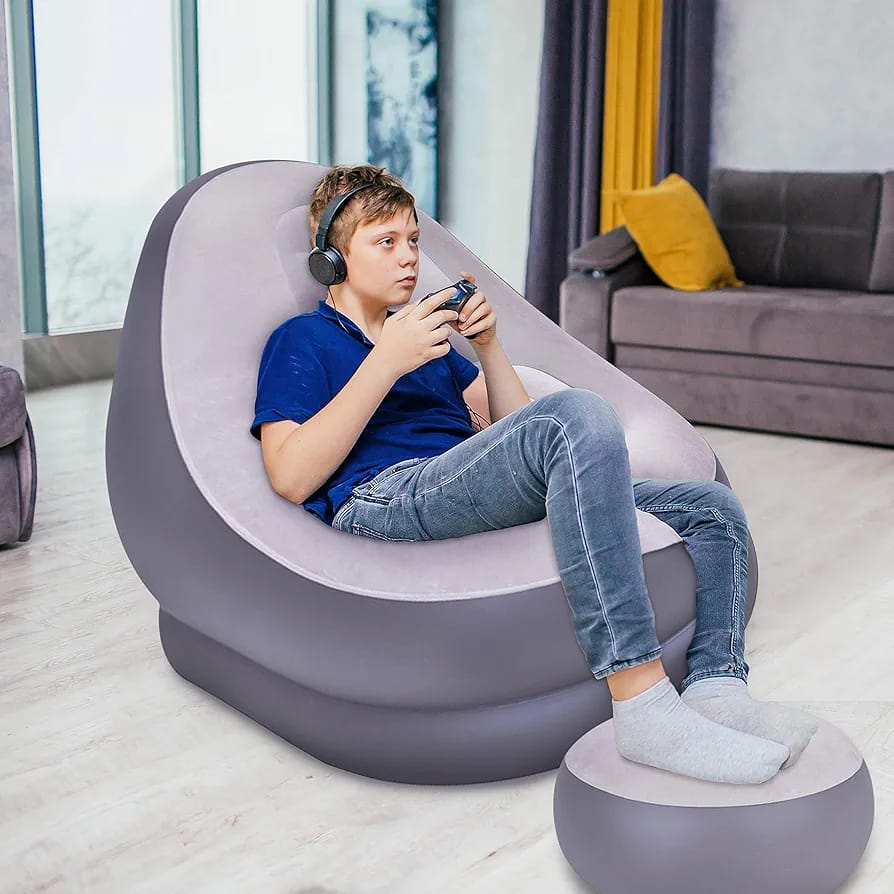 Inflatable Sofa Chair with Footrest