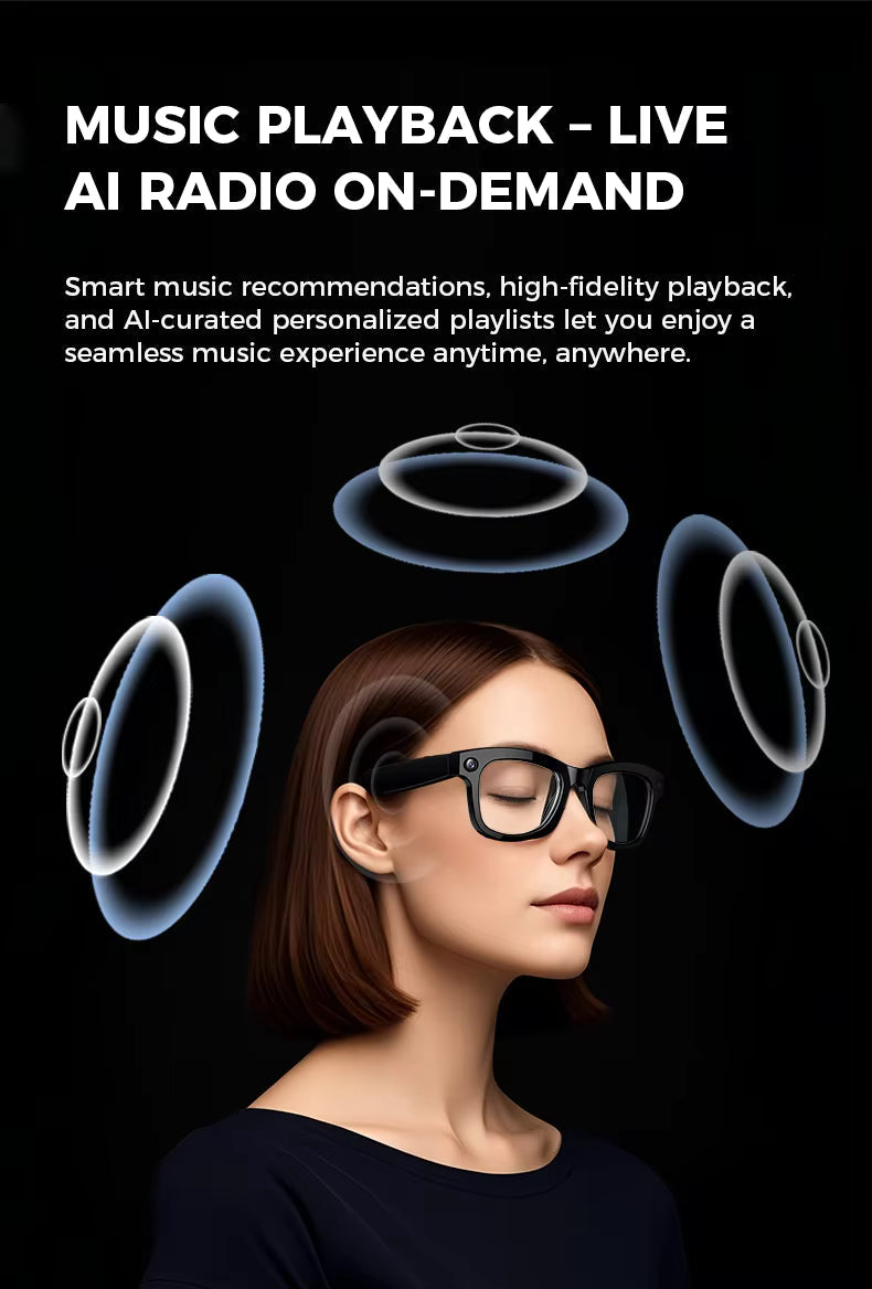 ROYALTENIC WiFi Smart Camera Glasses