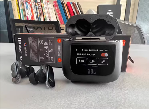 JBL Tour Pro 2 ANC Wireless Earbuds with Touch Screen Charging Case