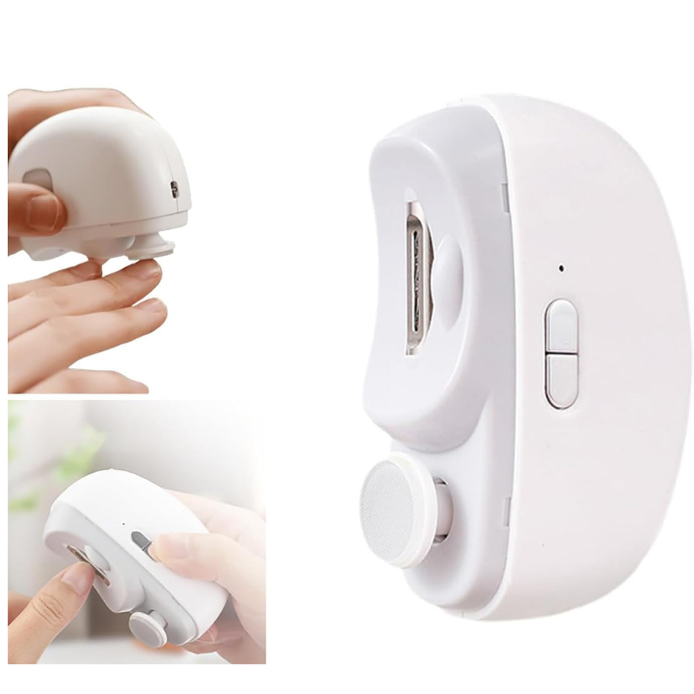 Electric Nail Clippers, Nail Polisher, LED for Trimming and Polishing Nails