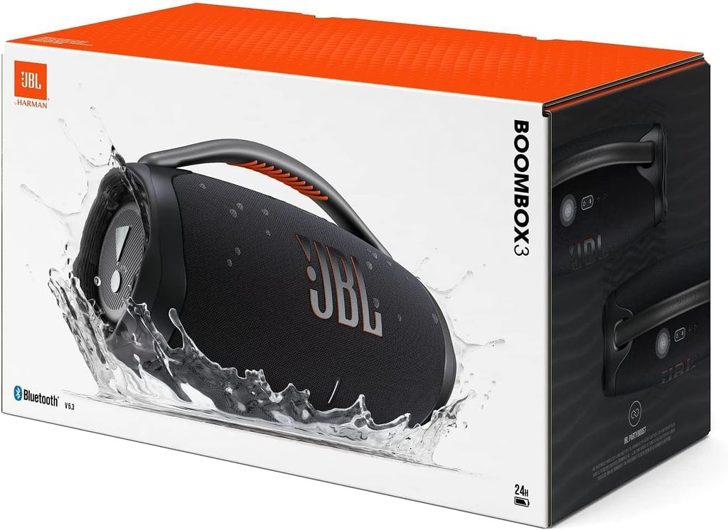 JBL Boombox 3 Portable Bluetooth Speaker – Powerful Bass & 24H Playtime