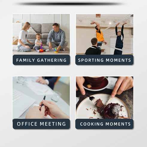 Aimb-G1 Smart Glasses with 8MP Pixels Video & AI Real-Time Translation Functions Local Storage Recording