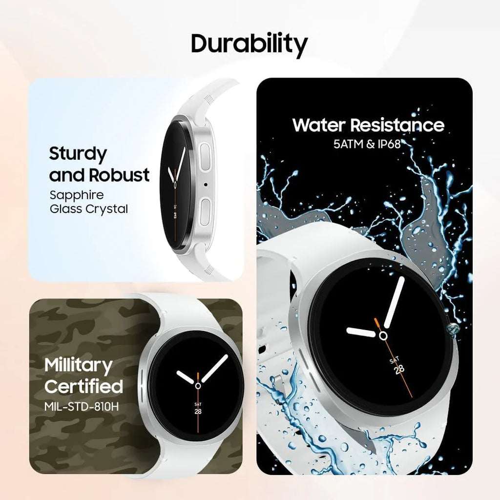 Samsung Galaxy Watch 8 Graphite, LTE, 40mm Smartwatch, Everyday Health Coach, Cushion Design, Dynamic Lug System, 3nm Processor, Sleep Coaching, Running Coach (International Version)