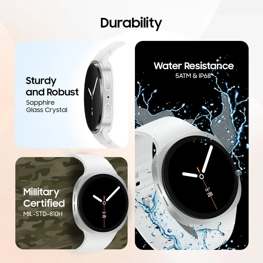 Samsung Galaxy Watch 8 Graphite, LTE, 40mm Smartwatch, Everyday Health Coach, Cushion Design, Dynamic Lug System, 3nm Processor, Sleep Coaching, Running Coach (International Version)
